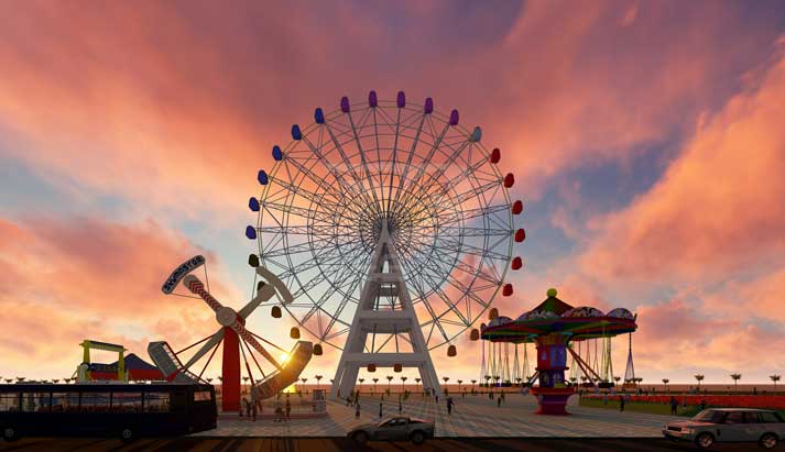 custom ferris wheel ride for park